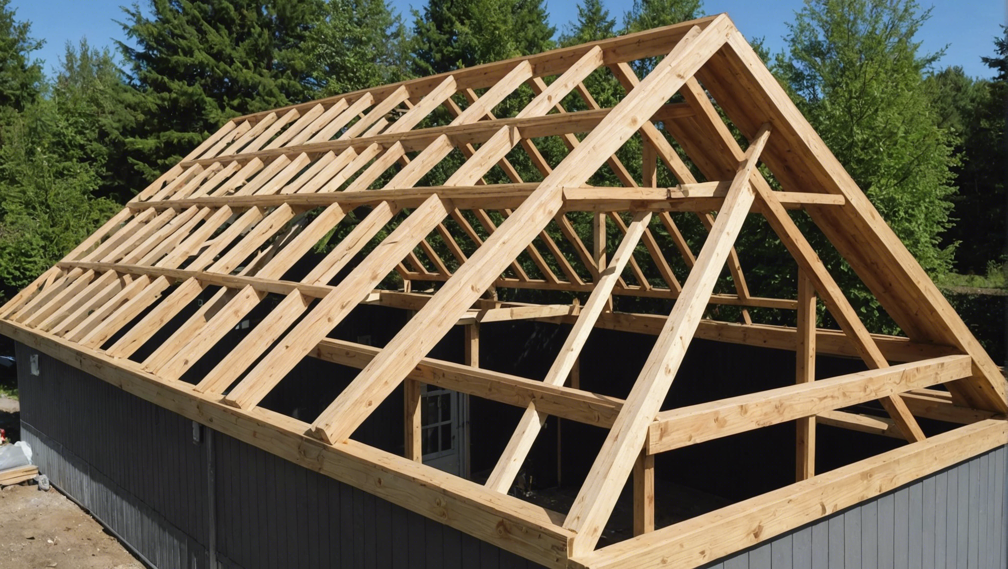 découvrez dans cet article nos conseils et étapes pour construire une charpente en bois pour un toit à deux versants, afin de réaliser votre projet de construction ou de rénovation.