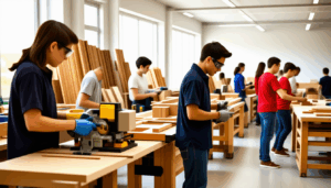 Dans les ateliers baignant dans la lumière et les odeurs du bois fraîchement taillé, le CFA de Redon s’impose comme un acteur clé de la formation professionnelle dans le secteur du bâtiment, notamment pour ceux qui aspirent à devenir charpentier. […]
