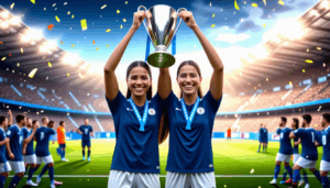 Le monde du football féminin vient d’assister à un événement d’exception mêlant prouesse sportive et célébration personnelle. Ellie Carpenter et Daniëlle Van de Donk, deux figures incontournables de l’Olympique Lyonnais, ont marqué l’histoire en remportant la Ligue des champions avant […]