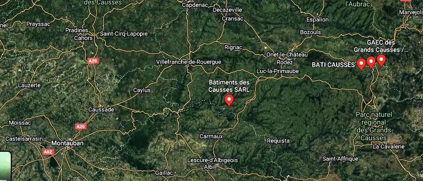 Bâtiments des Causses SARL à 
