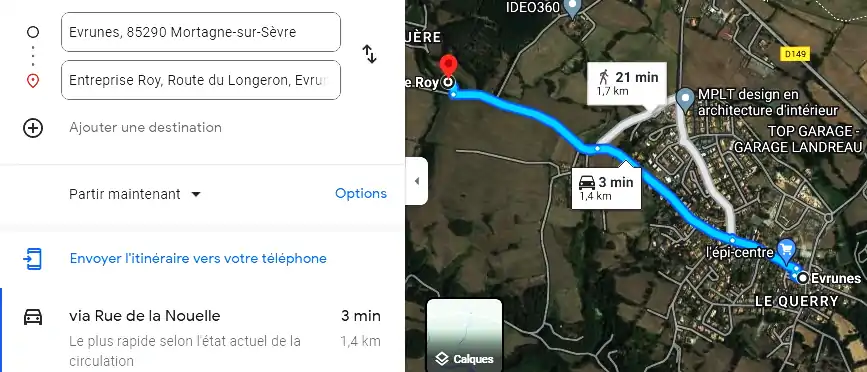 Entreprise Roy à Mortagne-sur-Sèvre