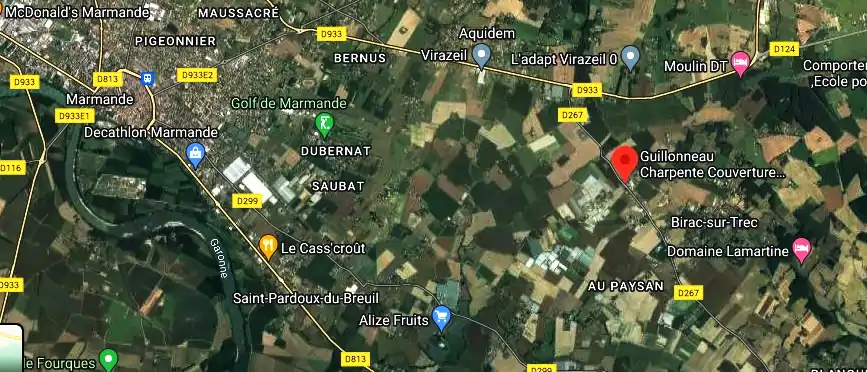 Charpentier couvreur à 47200 Birac-sur-Trec